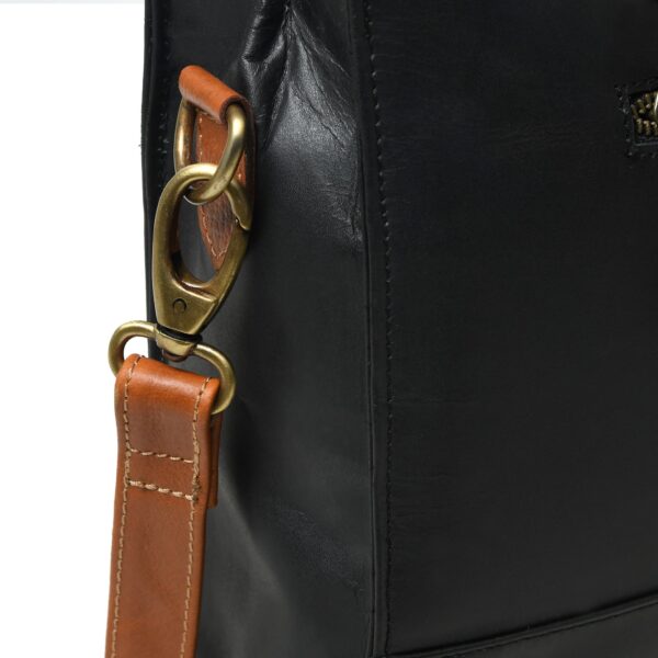 Women’s Genuine Leather Laptop Tote Bag – Stylish Shoulder Handbag with Detachable Strap for Office, Work & Travel - Image 5