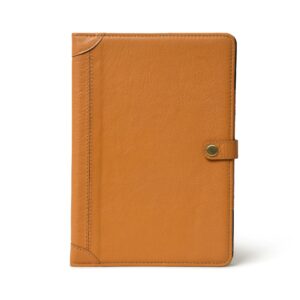 Premium Genuine Leather iPad Cover – Protective Case with Magnetic Closure & Stand for iPad