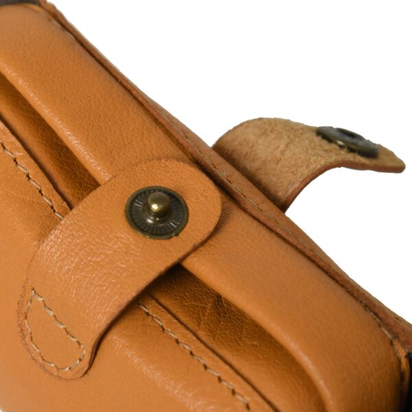 Brown Leather Pouch for Women & Men – Compact, Durable & Multi-Purpose Travel Organizer - Image 4